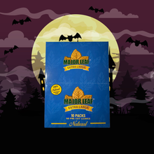 Load image into Gallery viewer, Major Leaf 100% Premium Natural Pre-Cut Tobacco – XL 5 Leaf Pack (10 Packs / 50 Leaves)