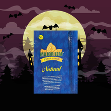 Load image into Gallery viewer, Major Leaf 100% Premium Natural Pre-Cut Tobacco – XL 5 Leaf Pack (10 Packs / 50 Leaves)