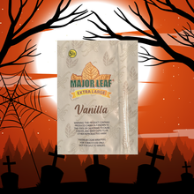 Load image into Gallery viewer, Major Leaf’s 100% Premium Natural Pre-Cut Tobacco – XL VANILLA 5 Leaf Pack (10 Packs / 50 Leaves)