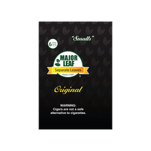 Load image into Gallery viewer, Major Leaf 100% Natural Pre-Cut Tobacco – SMALLS 6 Leaf Pack (12 Packs / 72 Leaves)