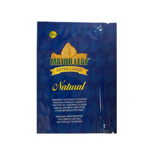 Load image into Gallery viewer, Major Leaf 100% Premium Natural Pre-Cut Tobacco – XL 5 Leaf Pack (10 Packs / 50 Leaves)